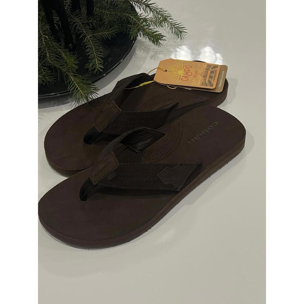 COBIAN Men's Lazo Brown Flip Flop Sandals LZO24-200 Size 8 - Picture 8 of 11